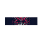 Geometric Samurai Mask Print Bed Runner