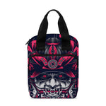Geometric Samurai Mask Print Bible Tote Bag