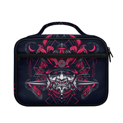 Geometric Samurai Mask Print Briefcase Bible Bag