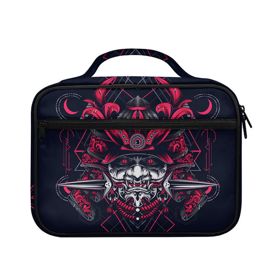 Geometric Samurai Mask Print Briefcase Bible Bag