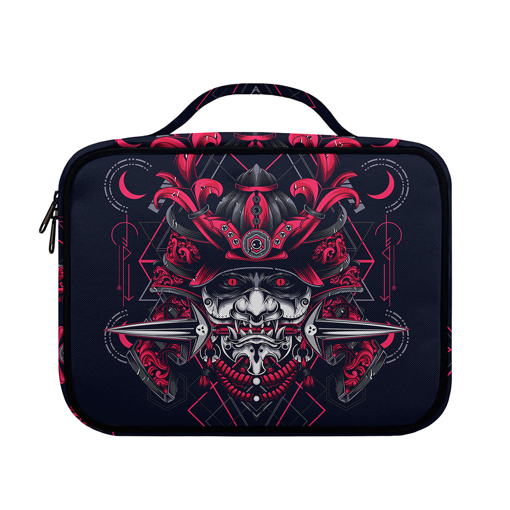 Geometric Samurai Mask Print Briefcase Bible Bag