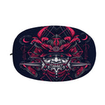 Geometric Samurai Mask Print Car Side Mirror Covers