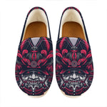 Geometric Samurai Mask Print Casual Shoes