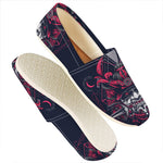 Geometric Samurai Mask Print Casual Shoes