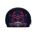 Geometric Samurai Mask Print Coin Purse