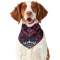 Geometric Samurai Mask Print Dog Bandana