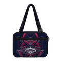 Geometric Samurai Mask Print Double Strap Bible Bag
