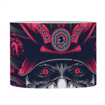 Geometric Samurai Mask Print Drum Lamp Shade