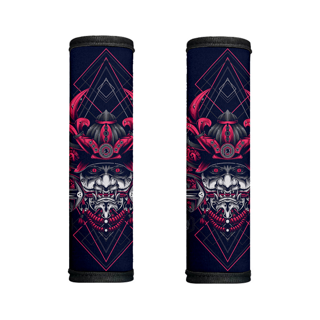 Geometric Samurai Mask Print Handle Covers
