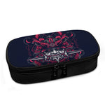 Geometric Samurai Mask Print Insulin Cooler Travel Case