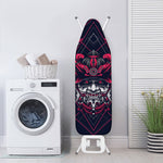 Geometric Samurai Mask Print Ironing Board Cover