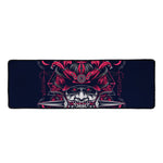 Geometric Samurai Mask Print Long Kitchen Mat