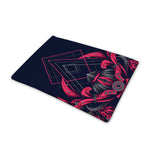 Geometric Samurai Mask Print Pet Cooling Mat Cover