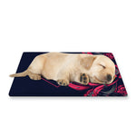 Geometric Samurai Mask Print Pet Cooling Mat Cover