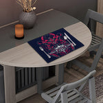 Geometric Samurai Mask Print Placemat