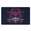 Geometric Samurai Mask Print Polyester Doormat