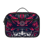 Geometric Samurai Mask Print Portable Lunch Bag