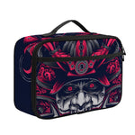 Geometric Samurai Mask Print Portable Lunch Bag