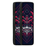 Geometric Samurai Mask Print Refrigerator Handle Covers