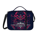 Geometric Samurai Mask Print Shoulder Strap Bible Bag
