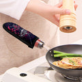 Geometric Samurai Mask Print Skillet Handle Cover