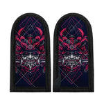 Geometric Samurai Mask Print Skillet Handle Cover