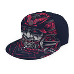 Geometric Samurai Mask Print Snapback Cap