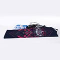 Geometric Samurai Mask Print Sports Towel