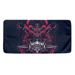 Geometric Samurai Mask Print Towel