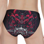 Geometric Samurai Mask Print Women's Panties