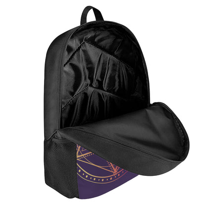 Geometric Star of David Print 17 Inch Backpack
