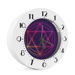 Geometric Star of David Print Alarm Clock