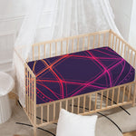 Geometric Star of David Print Baby Crib Sheet