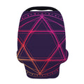 Geometric Star of David Print Baby Seat Cover