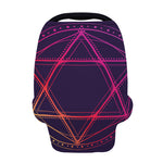 Geometric Star of David Print Baby Seat Cover
