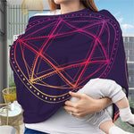 Geometric Star of David Print Baby Seat Cover