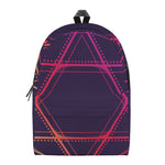 Geometric Star of David Print Backpack