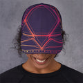 Geometric Star of David Print Baseball Cap