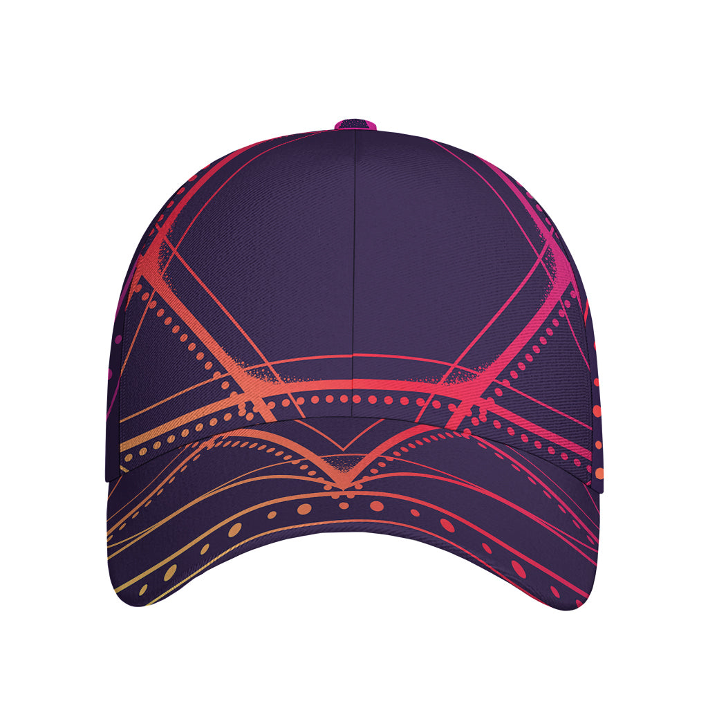Geometric Star of David Print Baseball Cap