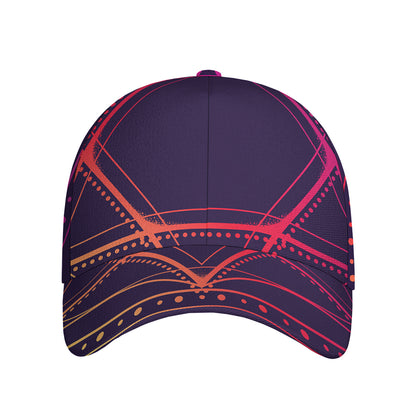 Geometric Star of David Print Baseball Cap