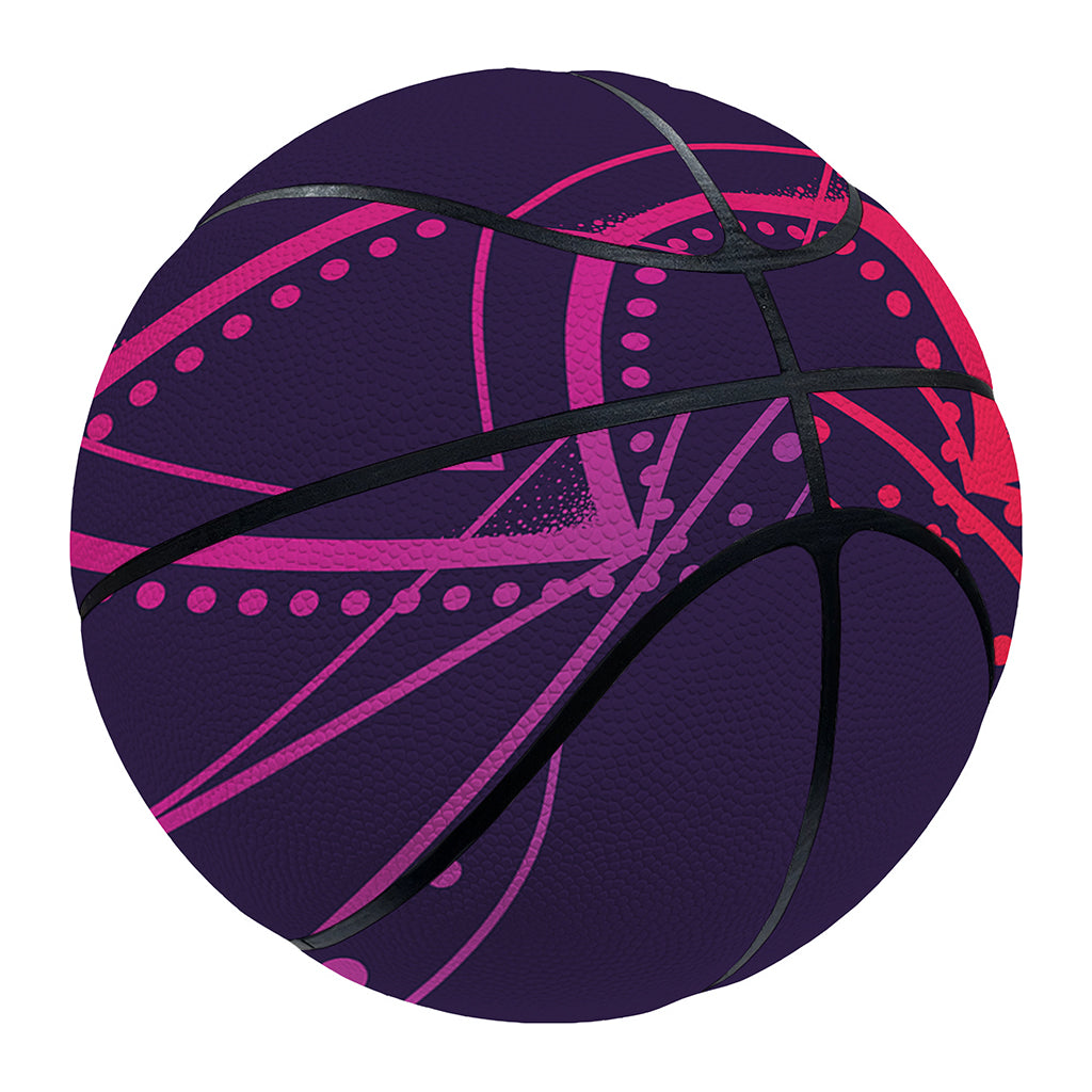 Geometric Star of David Print Basketball