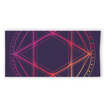Geometric Star of David Print Beach Towel