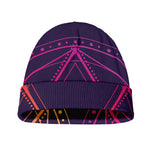 Geometric Star of David Print Beanie