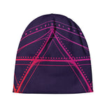 Geometric Star of David Print Beanie
