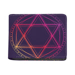 Geometric Star of David Print Bifold Wallet