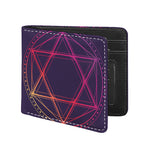Geometric Star of David Print Bifold Wallet