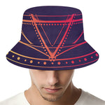 Geometric Star of David Print Bucket Hat