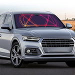 Geometric Star of David Print Car Windshield Sun Shade