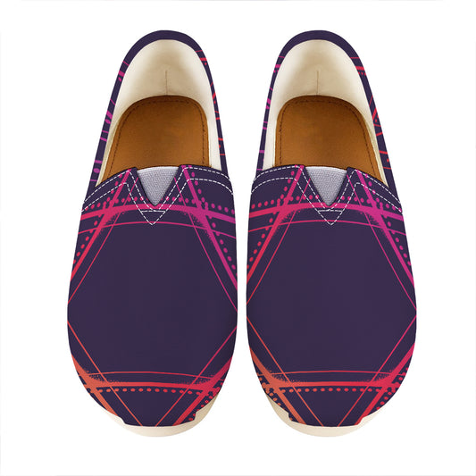 Geometric Star of David Print Casual Shoes