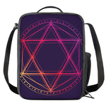 Geometric Star of David Print Crossbody Lunch Bag